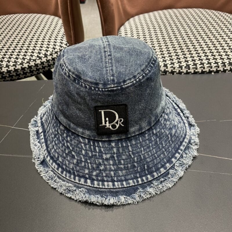【AT9182】Dior デニム漁師帽 - 高級ブランドでストリートスタイルを表現 | Christian Dior
