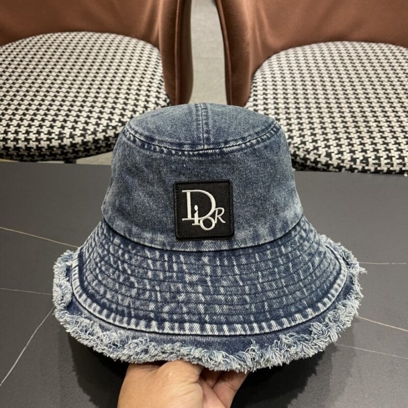 【AT9182】Dior デニム漁師帽 - 高級ブランドでストリートスタイルを表現 | Christian Dior