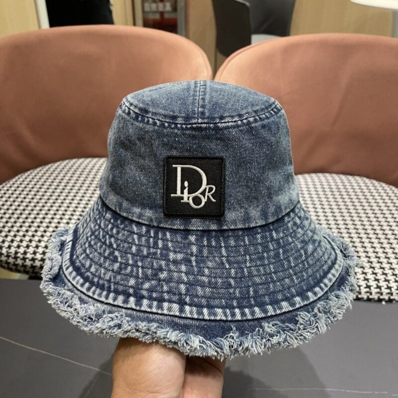 【AT9182】Dior デニム漁師帽 - 高級ブランドでストリートスタイルを表現 | Christian Dior