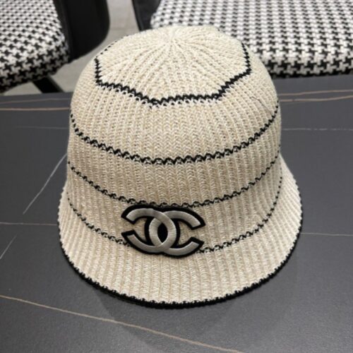 【AT9183】CHANEL 2024 ラグジュアリー ストライプキャスケット | Chanel Paris