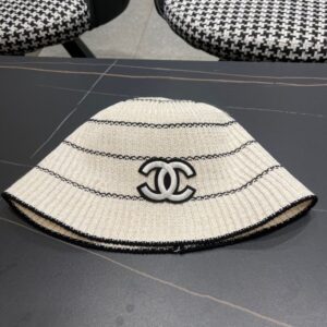 【AT9183】CHANEL 2024 ラグジュアリー ストライプキャスケット | Chanel Paris
