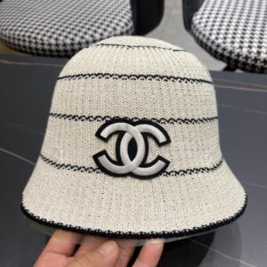 【AT9183】CHANEL 2024 ラグジュアリー ストライプキャスケット | Chanel Paris