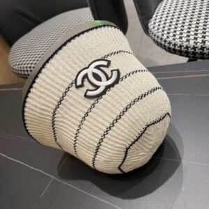 【AT9183】CHANEL 2024 ラグジュアリー ストライプキャスケット | Chanel Paris