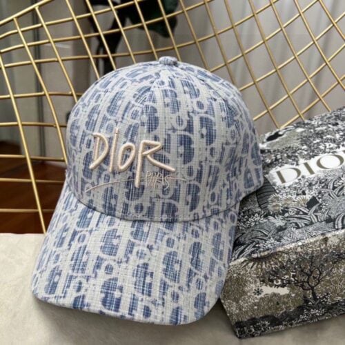 【AT9210】ディオール インスパイア 野球帽 ブルーとホワイトのグラデーションカラー | Dior
