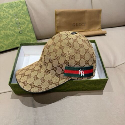 【AT9214】グッチ×NYコラボキャップ、ハイエンドで贅沢なベースボールキャップ | Yankees