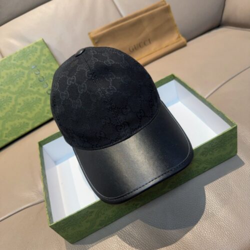 【AT9235】グッチ（Gucci）のクラシック野球帽 - 高級レザーとジャガードデザイン | Gucci Italy