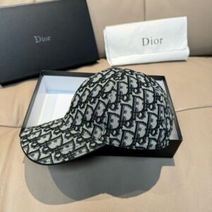 【AT9245】ディオール Dior レトロとモダンなデザインが融合した高級ジャガードサテンベースボールキャップ | Dior
