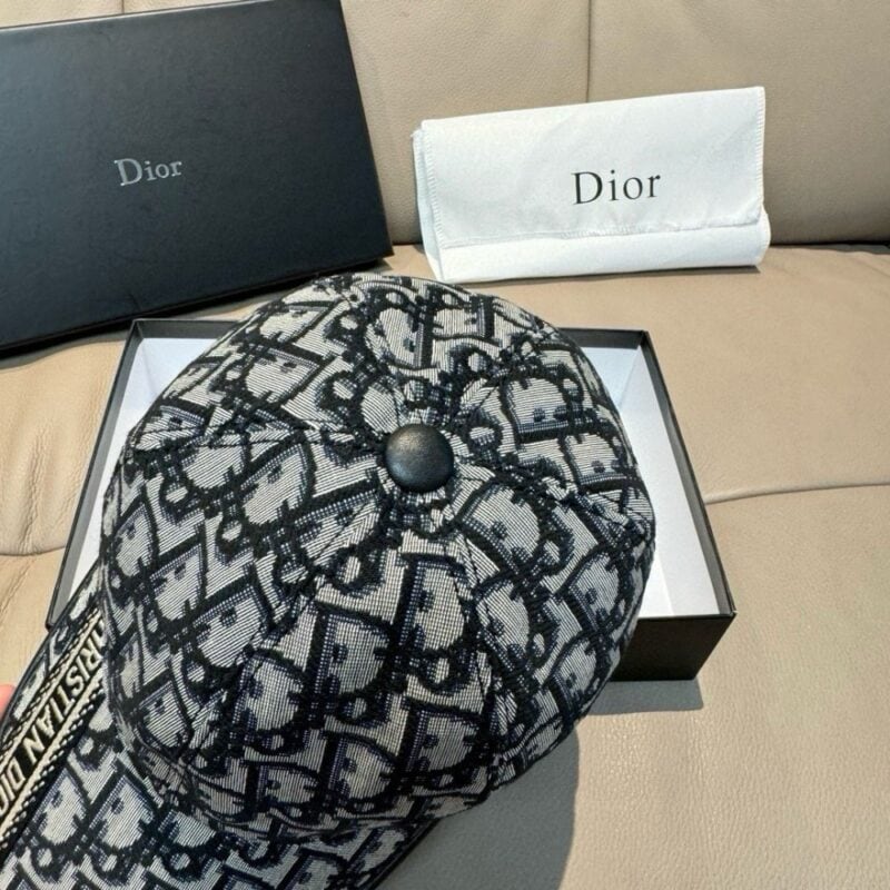 【AT9246】ディオールクラシックプリントベースボールキャップ - 最高級ファッションアクセサリー | Dior