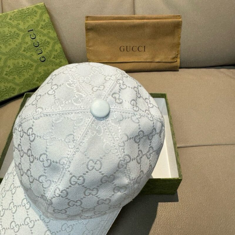 【AT9248】グッチ(Gucci)ホワイトジャガードファッションベースボールキャップ | Gucci Firenze