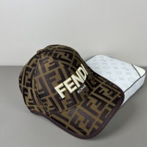 【AT9251】FENDIフェンディ ロゴディテール ファッションクラシック ブラウンカラー帽子 | Fendi Roma