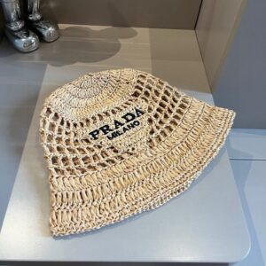 【AT9255】プラダ（Prada）2022年夏の新作ハンドメイドストローハット | Prada