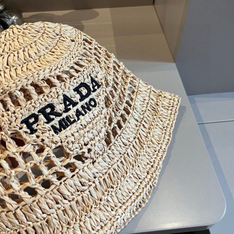 【AT9255】プラダ（Prada）2022年夏の新作ハンドメイドストローハット | Prada