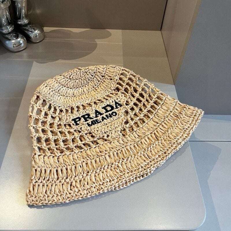 【AT9255】プラダ（Prada）2022年夏の新作ハンドメイドストローハット | Prada