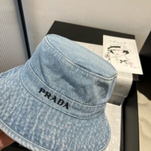 【AT9258】プラダ（Prada）インスピレーション デニムフィッシャーマンハット | Prada Italy