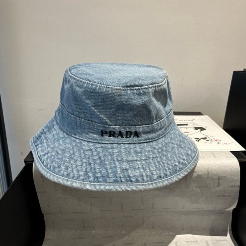 【AT9258】プラダ（Prada）インスピレーション デニムフィッシャーマンハット | Prada Italy