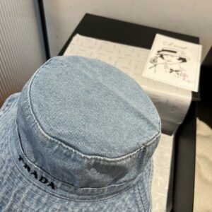【AT9258】プラダ（Prada）インスピレーション デニムフィッシャーマンハット | Prada Italy