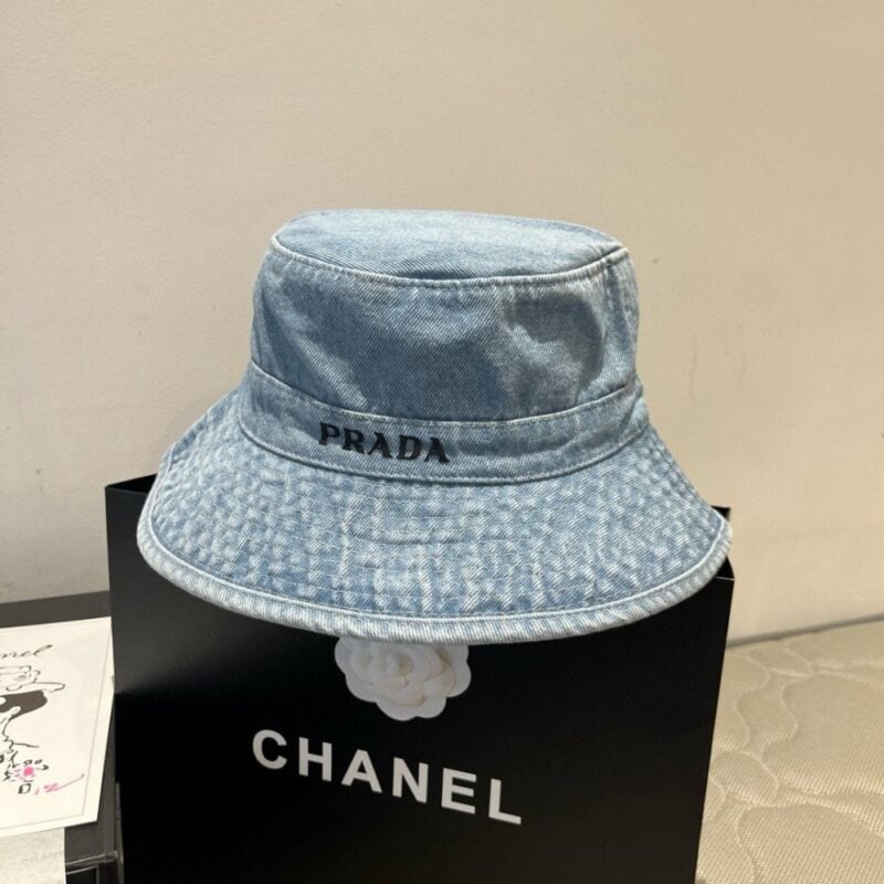 【AT9258】プラダ（Prada）インスピレーション デニムフィッシャーマンハット | Prada Italy