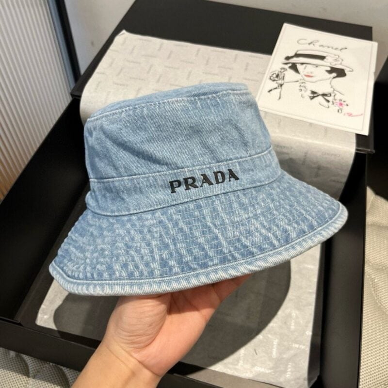 【AT9258】プラダ（Prada）インスピレーション デニムフィッシャーマンハット | Prada Italy