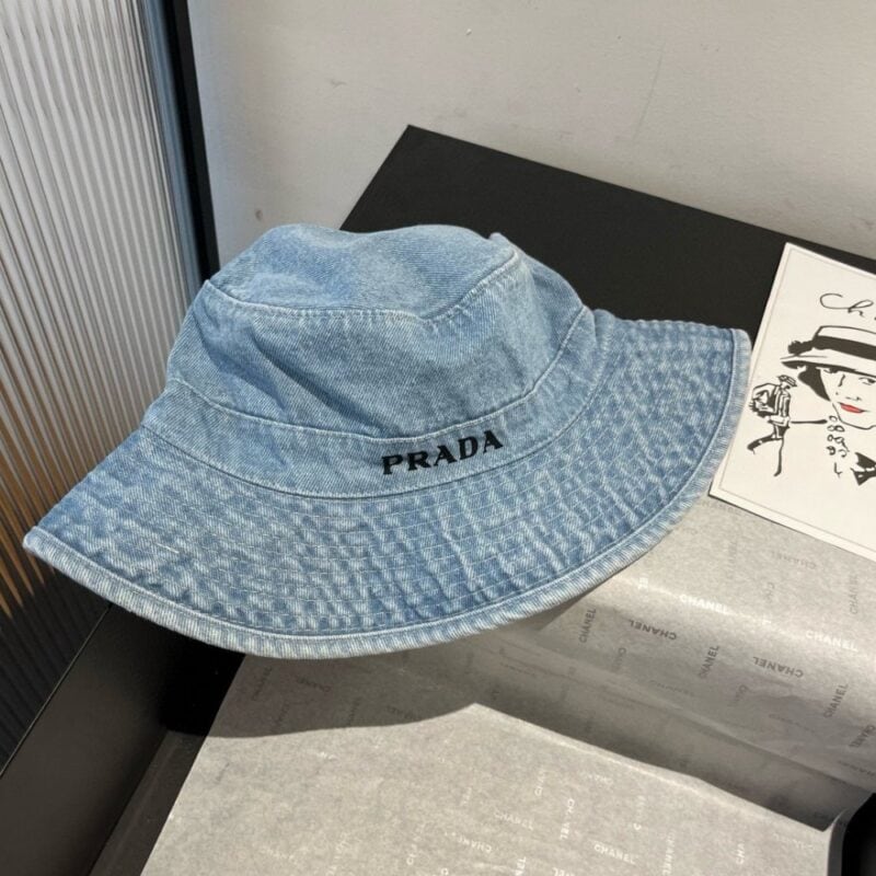 【AT9258】プラダ（Prada）インスピレーション デニムフィッシャーマンハット | Prada Italy