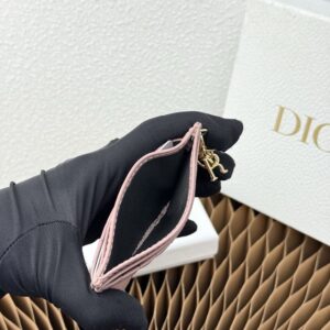 【AT9269】ディオールのピンク羊革製カードケース、ラグジュアリーアクセサリー | Christian Dior