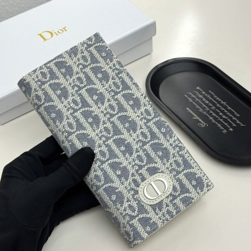 【AT9270】ディオール Oblique エンボス レザー 財布 - 高級ビジネス用途や都会での移動に最適 | Dior