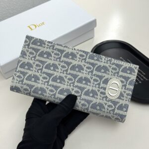 【AT9270】ディオール Oblique エンボス レザー 財布 - 高級ビジネス用途や都会での移動に最適 | Dior
