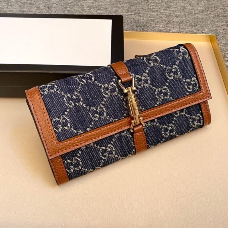 【AT9274】グッチ Gucciのジャッキー1961シリーズ ダブルGロゴキャンバス財布 | Gucci Firenze