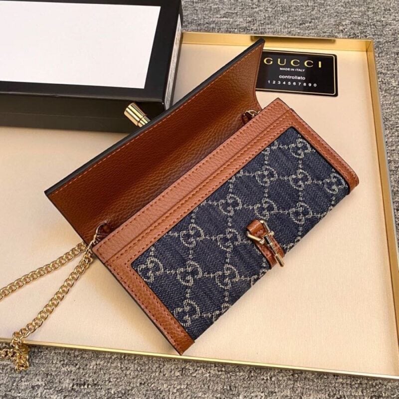 【AT9274】グッチ Gucciのジャッキー1961シリーズ ダブルGロゴキャンバス財布 | Gucci Firenze