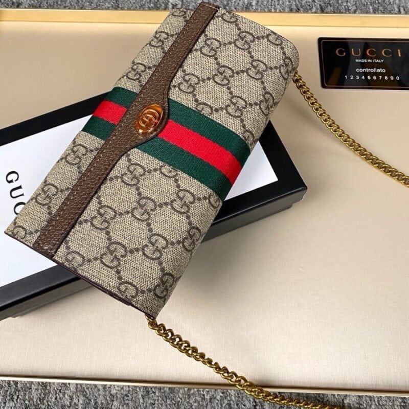【AT9275】グッチGGモノグラムエンボス付き輸入牛革カードケース | Gucci Firenze