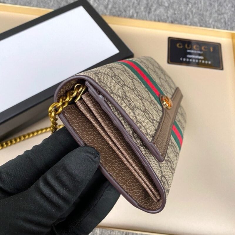 【AT9275】グッチGGモノグラムエンボス付き輸入牛革カードケース | Gucci Firenze