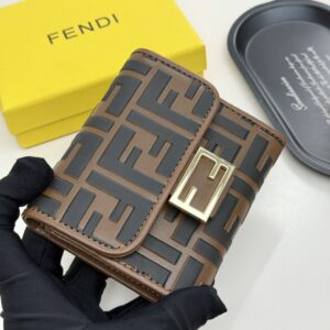 【AT9286】フェンディクラシックチェック柄三つ折り小銭入れ | Fendi Roma