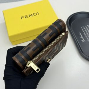 【AT9286】フェンディクラシックチェック柄三つ折り小銭入れ | Fendi Roma