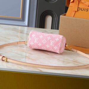 【AT9301】ルイ・ヴィトン（Louis Vuitton）ピンクモノグラム柄デニム ナノ・スピーディーハンドバッグ | Louis Vuitton