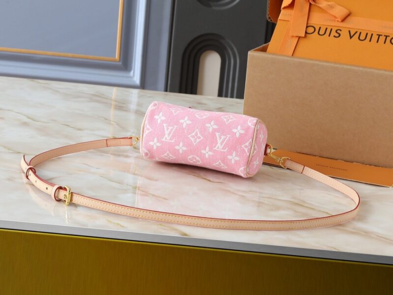 【AT9301】ルイ・ヴィトン（Louis Vuitton）ピンクモノグラム柄デニム ナノ・スピーディーハンドバッグ | Louis Vuitton