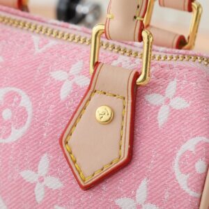 【AT9301】ルイ・ヴィトン（Louis Vuitton）ピンクモノグラム柄デニム ナノ・スピーディーハンドバッグ | Louis Vuitton