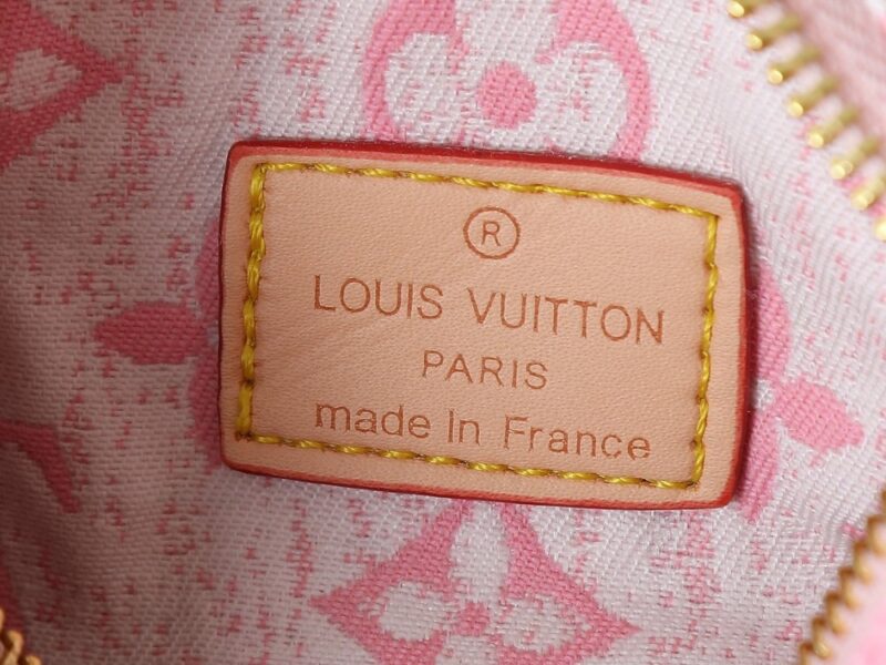 【AT9301】ルイ・ヴィトン（Louis Vuitton）ピンクモノグラム柄デニム ナノ・スピーディーハンドバッグ | Louis Vuitton