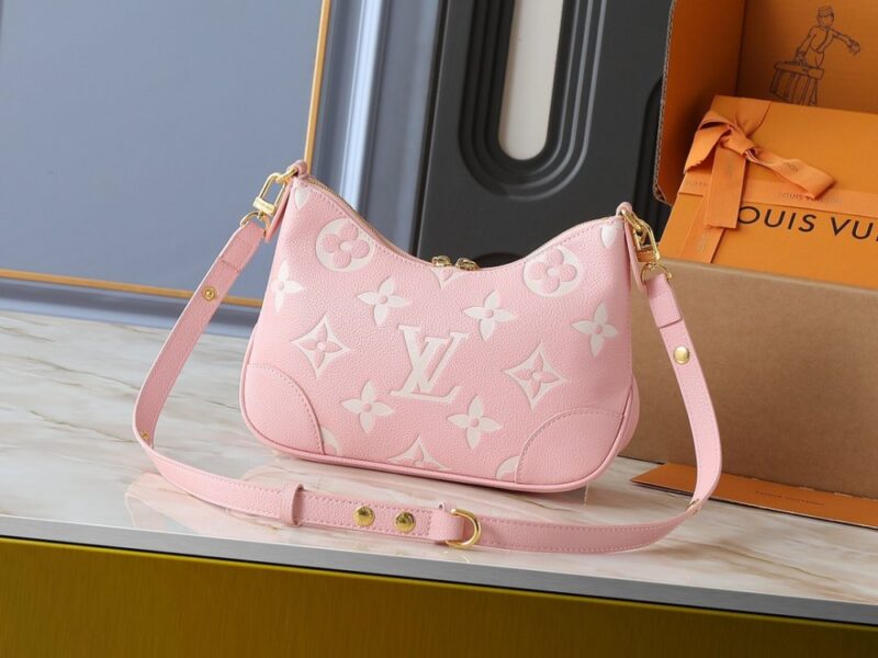 【AT9303】ルイ・ヴィトンのピンクモノグラムエンボスレザーハンドバッグ | Louis Vuitton Malletier