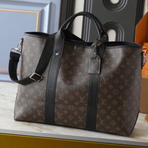 【AT9304】ルイヴィトンWeekend Toteトートバッグ、モノグラムキャンバスとタイガレザーの融合、ビジネスにもカジュアルにも対応可能な都会的な贅沢アクセサリー | LV