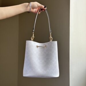【AT9322】Coach クラシックなグレーシャーホワイトバケットバッグ | Coach