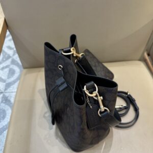 【AT9338】Coachクラシックモノグラムパターン バケットバッグ、都会の知恵と贅沢な質感が魅力 | Coach