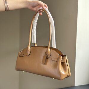 【AT9339】ハイエンドブランドのエレガントなハニーブラウンレザーショルダーバッグ | Coach