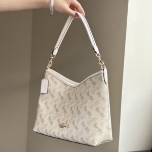 【AT9342】Coach高級馬車プリント牛革ショルダーバッグ、洗練された優雅なデザイン | Coach New York