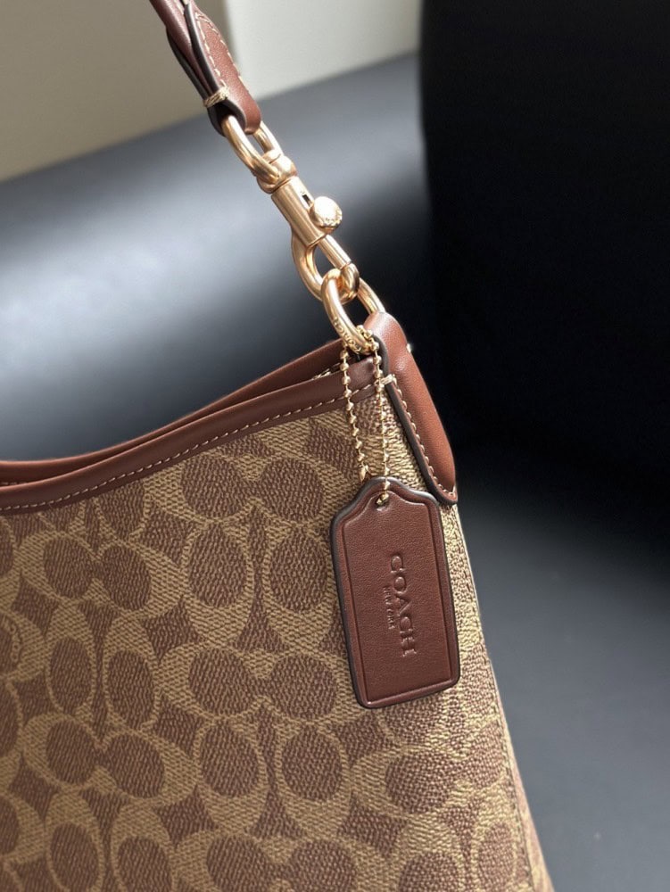 【AT9347】Coach クラシックシグネチャーシリーズ ロマンチックなキャラメルブラウンハンドバッグ | Coach New York