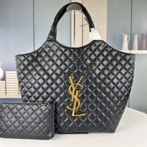 【AT9367】YSLのクラシックなダイヤ柄ナッパレザーハンドバッグ、エレガントな高級感と実用性を兼ね備える | Saint Laurent Paris