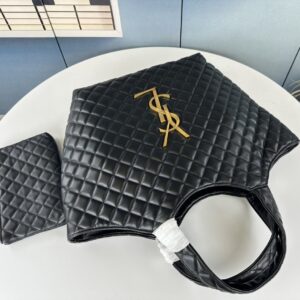 【AT9367】YSLのクラシックなダイヤ柄ナッパレザーハンドバッグ、エレガントな高級感と実用性を兼ね備える | Saint Laurent Paris