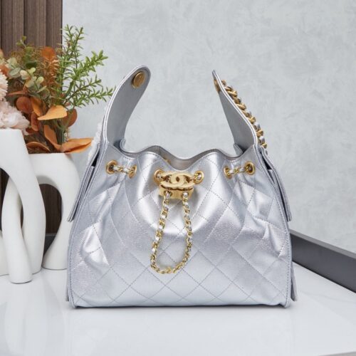 【AT9373】Chanelチャネル クラシック ダイヤ柄ハンドバッグ、都会の女性におすすめ | Chanel Paris