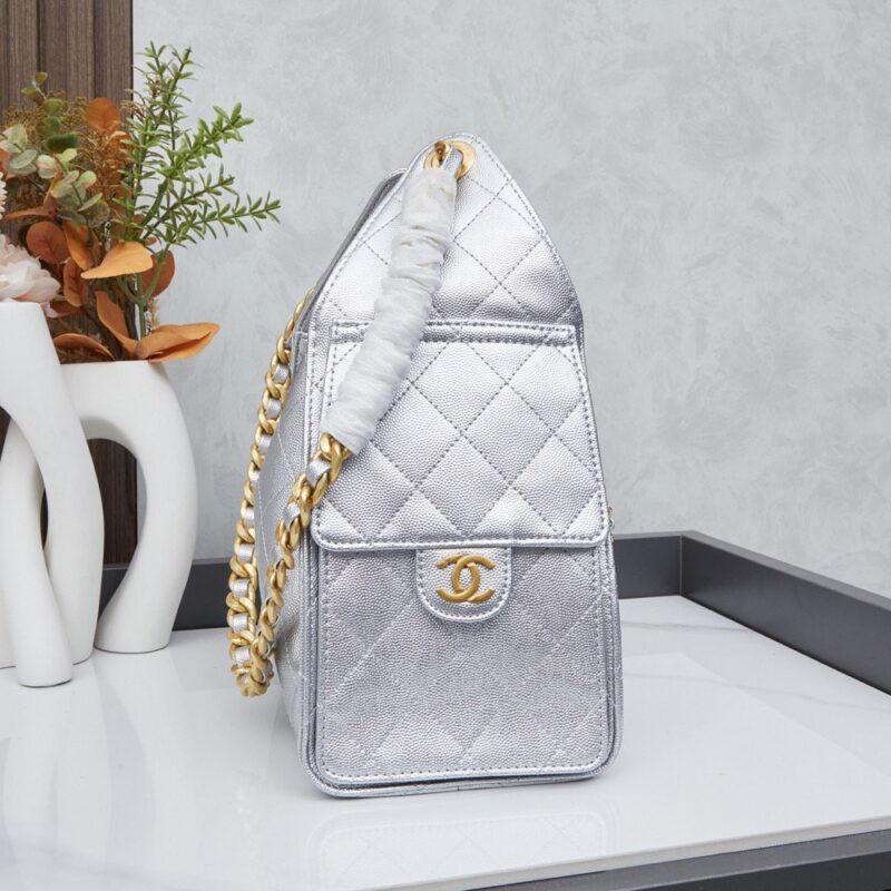 【AT9373】Chanelチャネル クラシック ダイヤ柄ハンドバッグ、都会の女性におすすめ | Chanel Paris