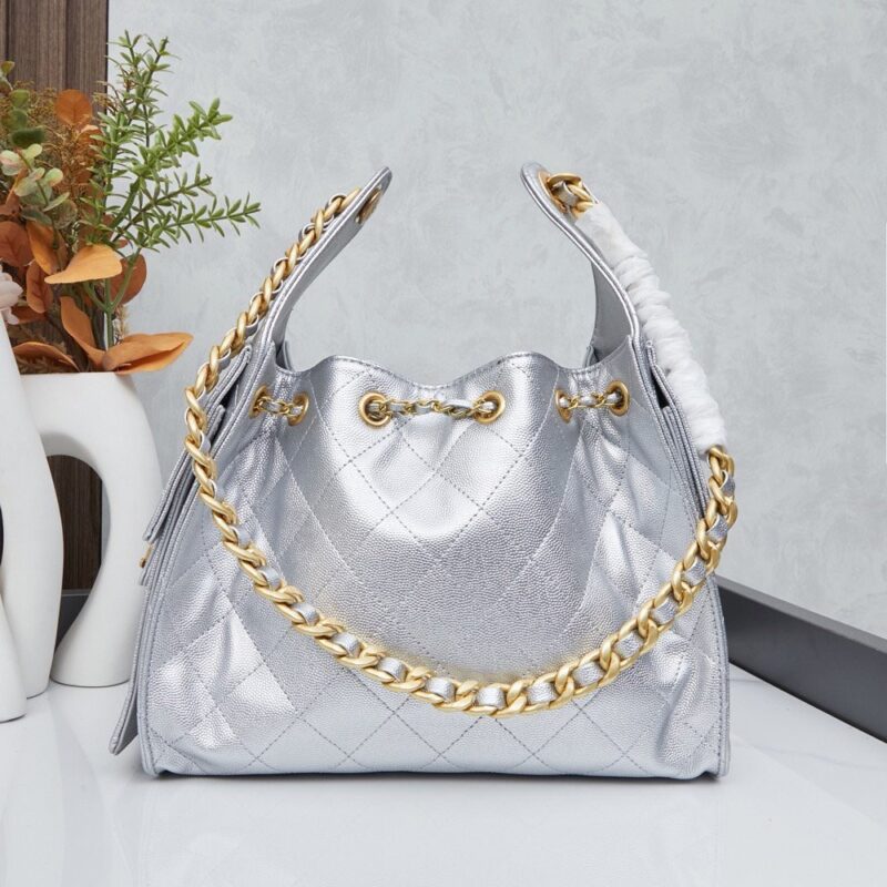 【AT9373】Chanelチャネル クラシック ダイヤ柄ハンドバッグ、都会の女性におすすめ | Chanel Paris