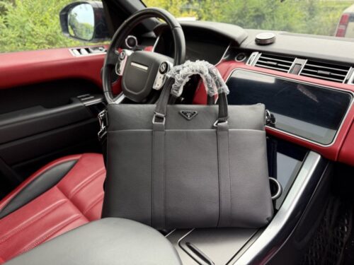 【AT9394】高級メンズブリーフケース - PRADAの都市のエリート向けビジネスアート品 | Prada Italy