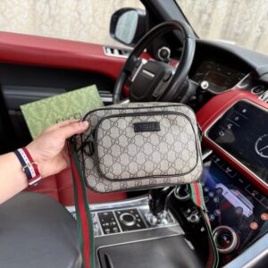 【AT9413】クラシックなGGロゴコーティング生地ショルダーバッグ - GGモノグラム柄、調節可能なストラップ、ジッパー開閉、都会スタイルの高級ブランドバッグ | Gucci Firenze